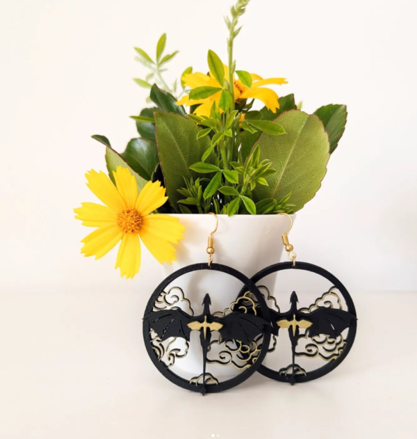 Boucles d'oreilles Fourth wing