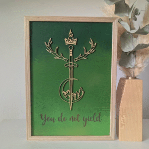 Cadre You do not Yield - exemplaire unique