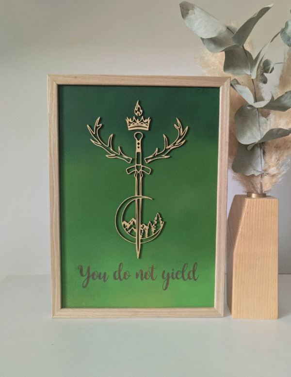 Cadre You do not Yield - exemplaire unique