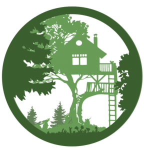 Veilleuse cabane en foret