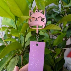 Fūrin en bois thème chat